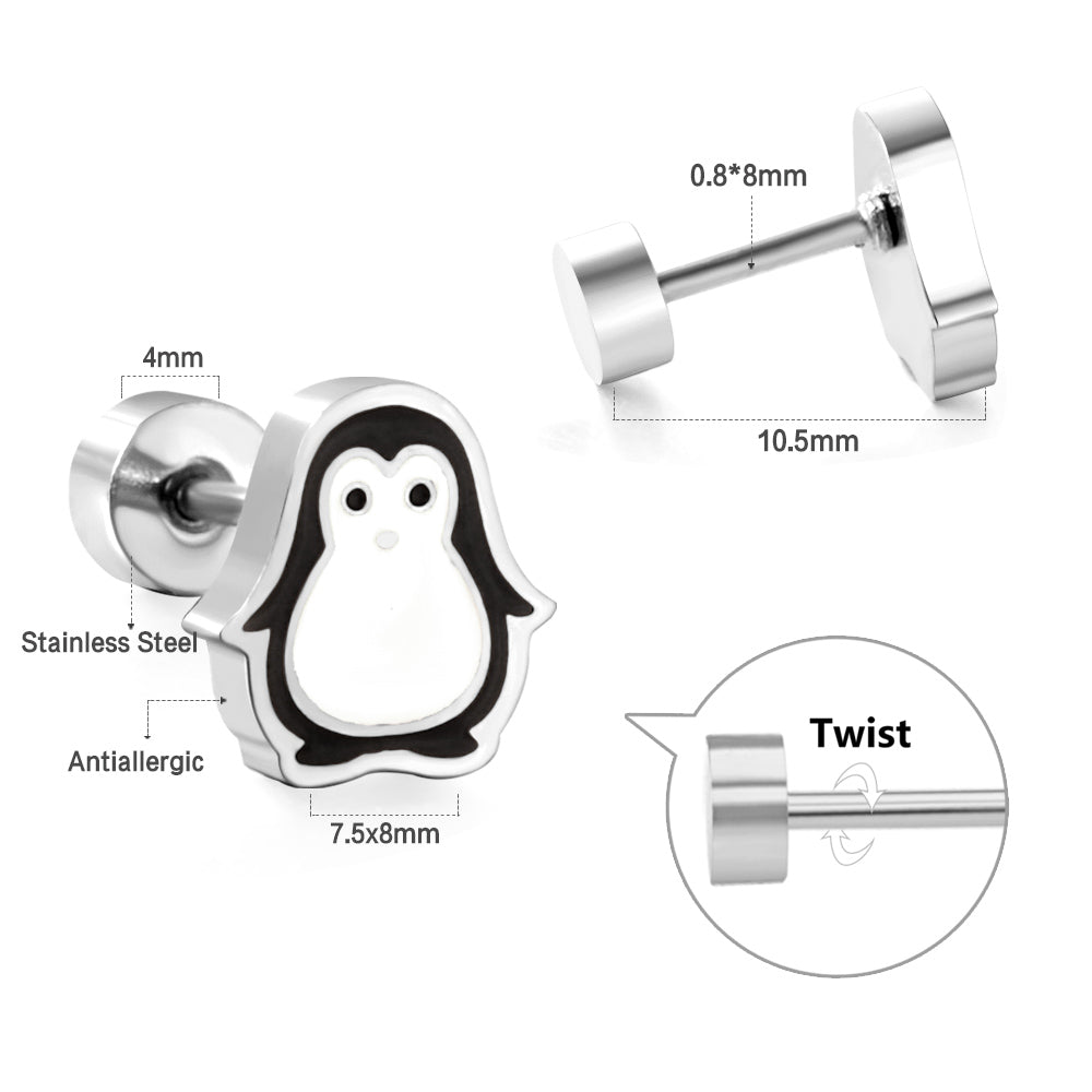 Miniature Penguin Earring