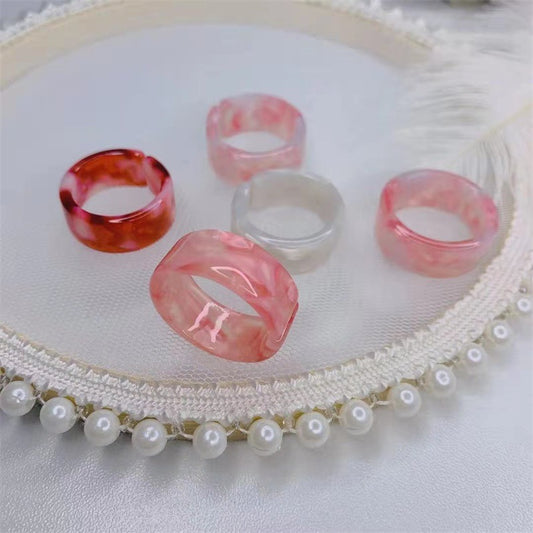 Acrylic Ring Set of 5