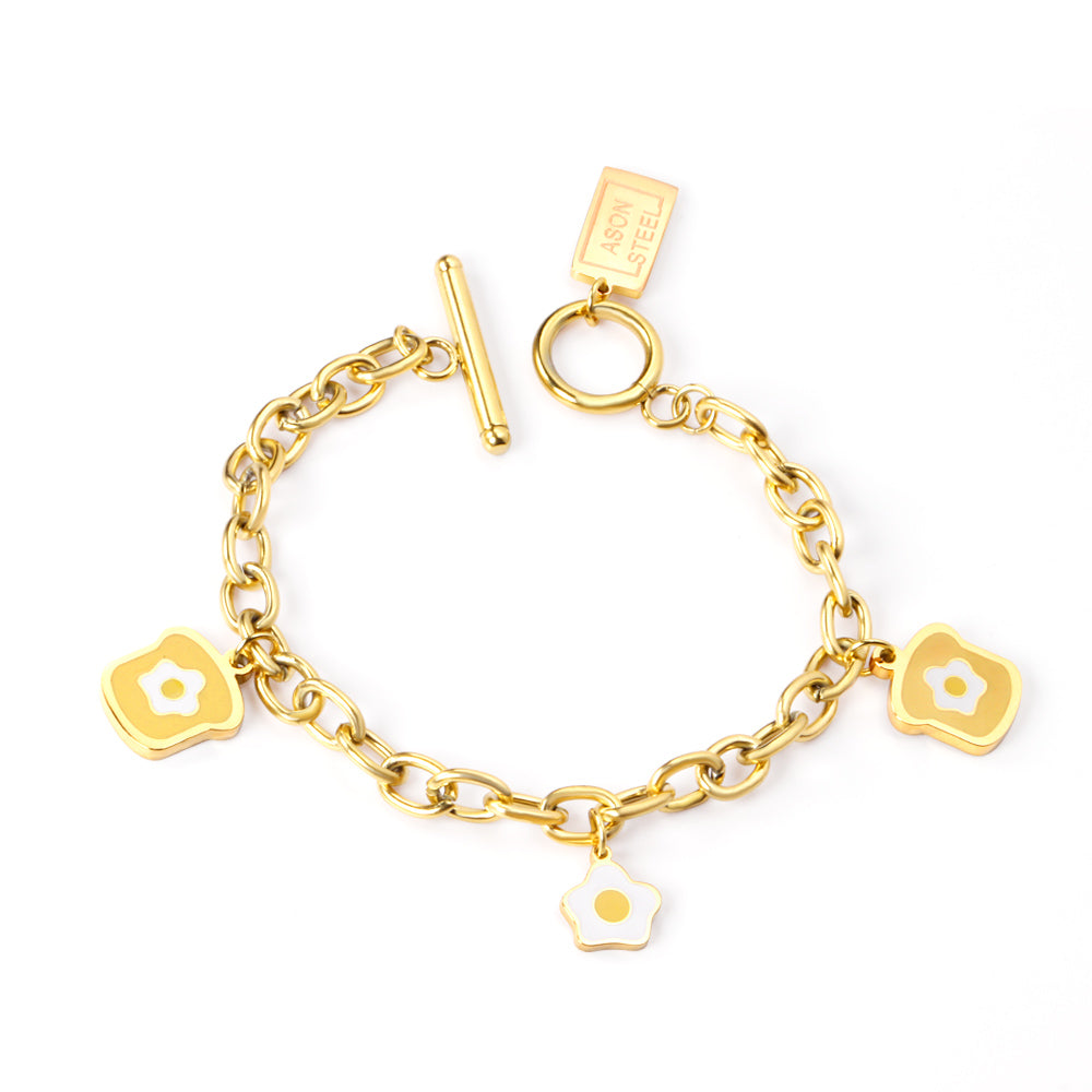 Cute Egg Pendant Bracelet