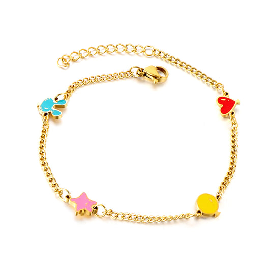 Bunny Hearts Pendant Bracelet