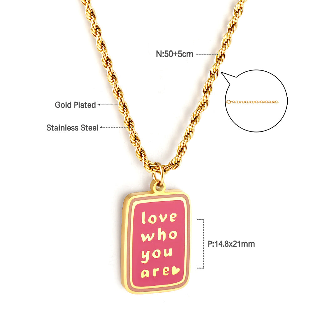 Love who you are Pendant