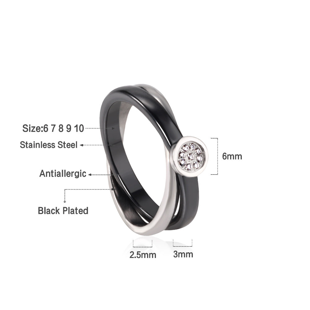 White Gold Plated Premium Finger Ring