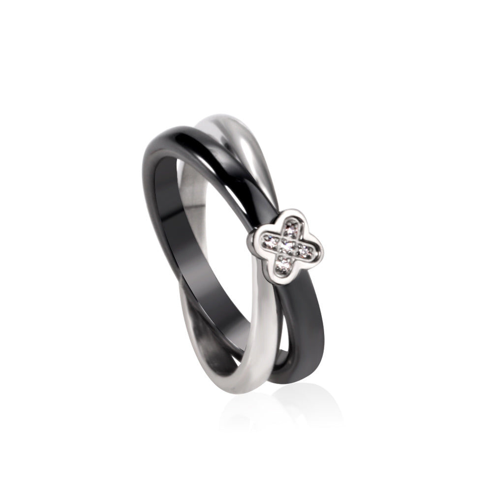 White Gold Plated Premium Finger Ring