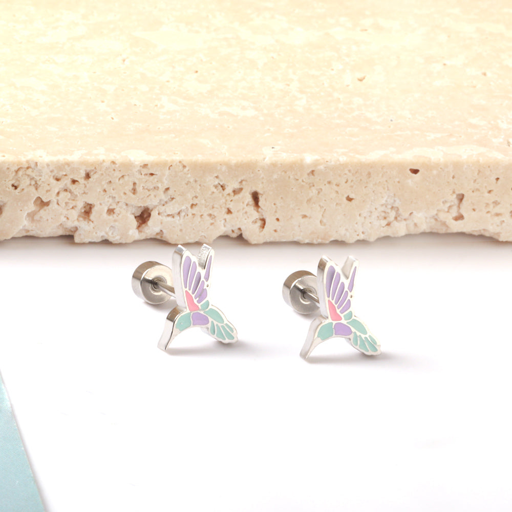 Miniature Bird Earring