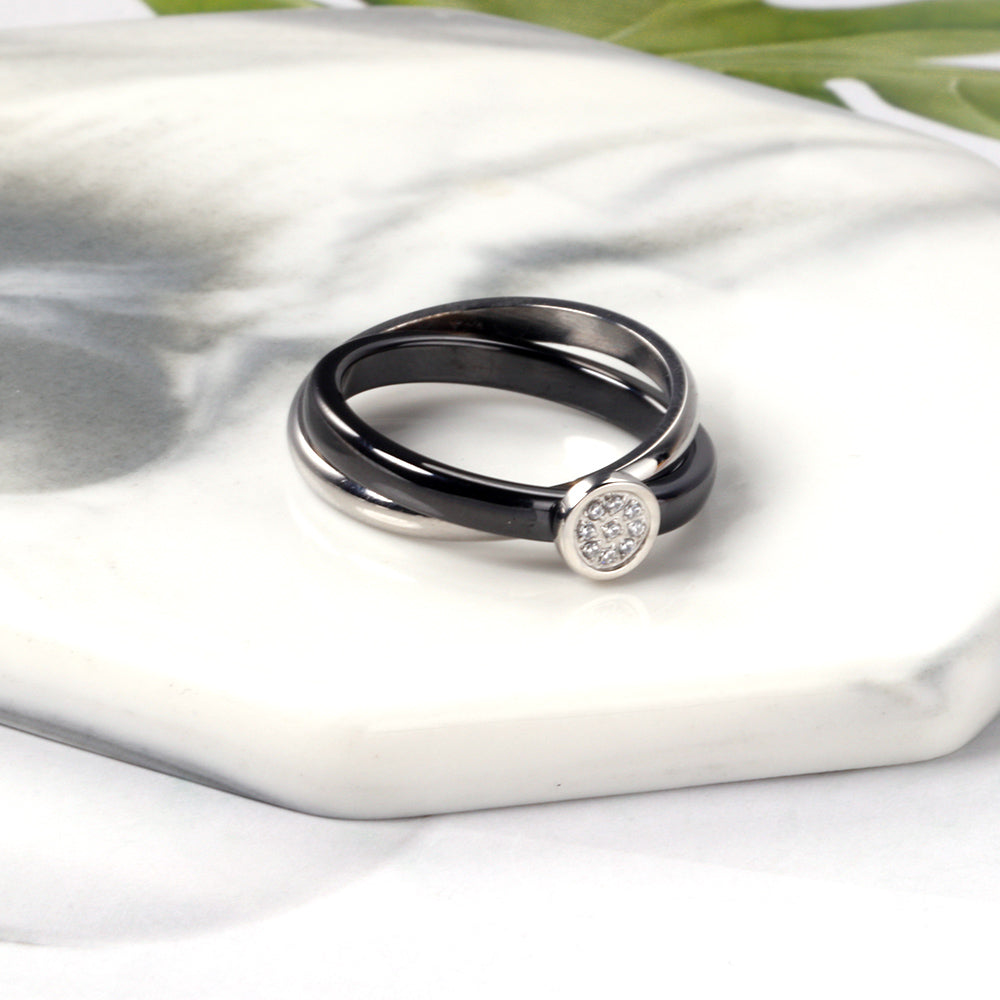 White Gold Plated Premium Finger Ring