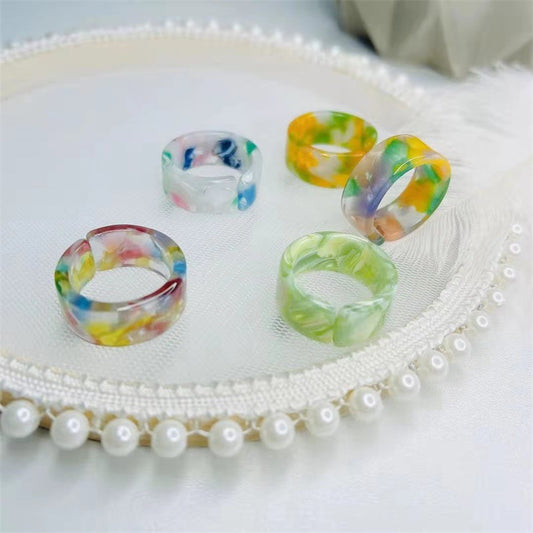 Acrylic Ring Set of 5