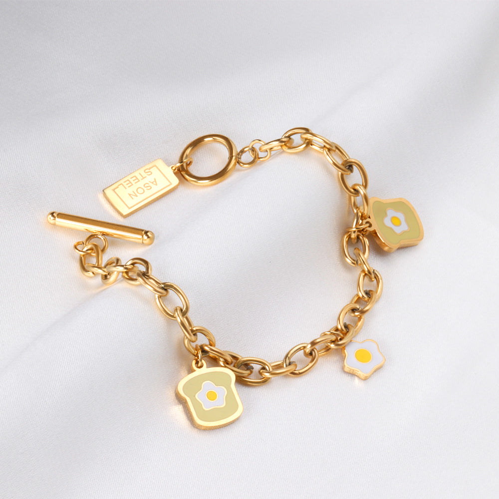 Cute Egg Pendant Bracelet