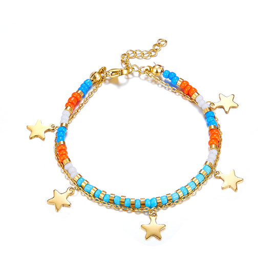 Beeds & Star Bracelet