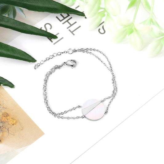 Iridescent Pendant Bracelet