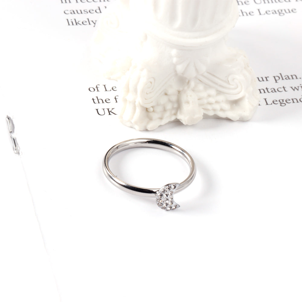 White Gold Plated Premium Finger Ring