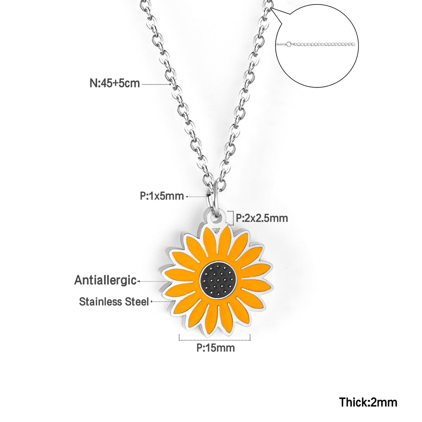 Sunflower Pendant