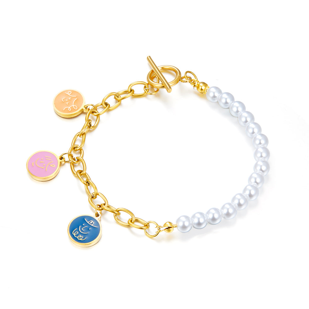 Pearl & Pendant Bracelet