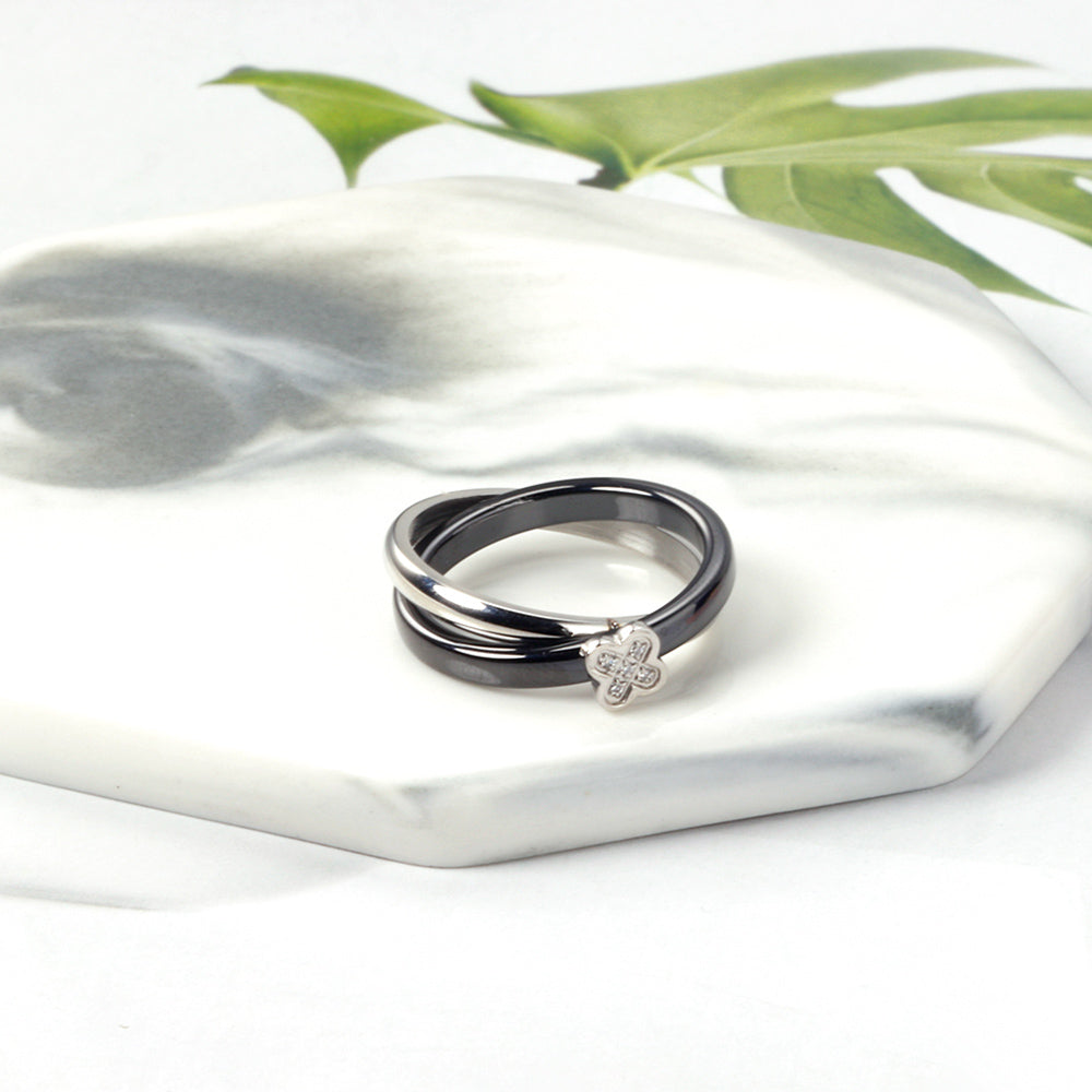 White Gold Plated Premium Finger Ring