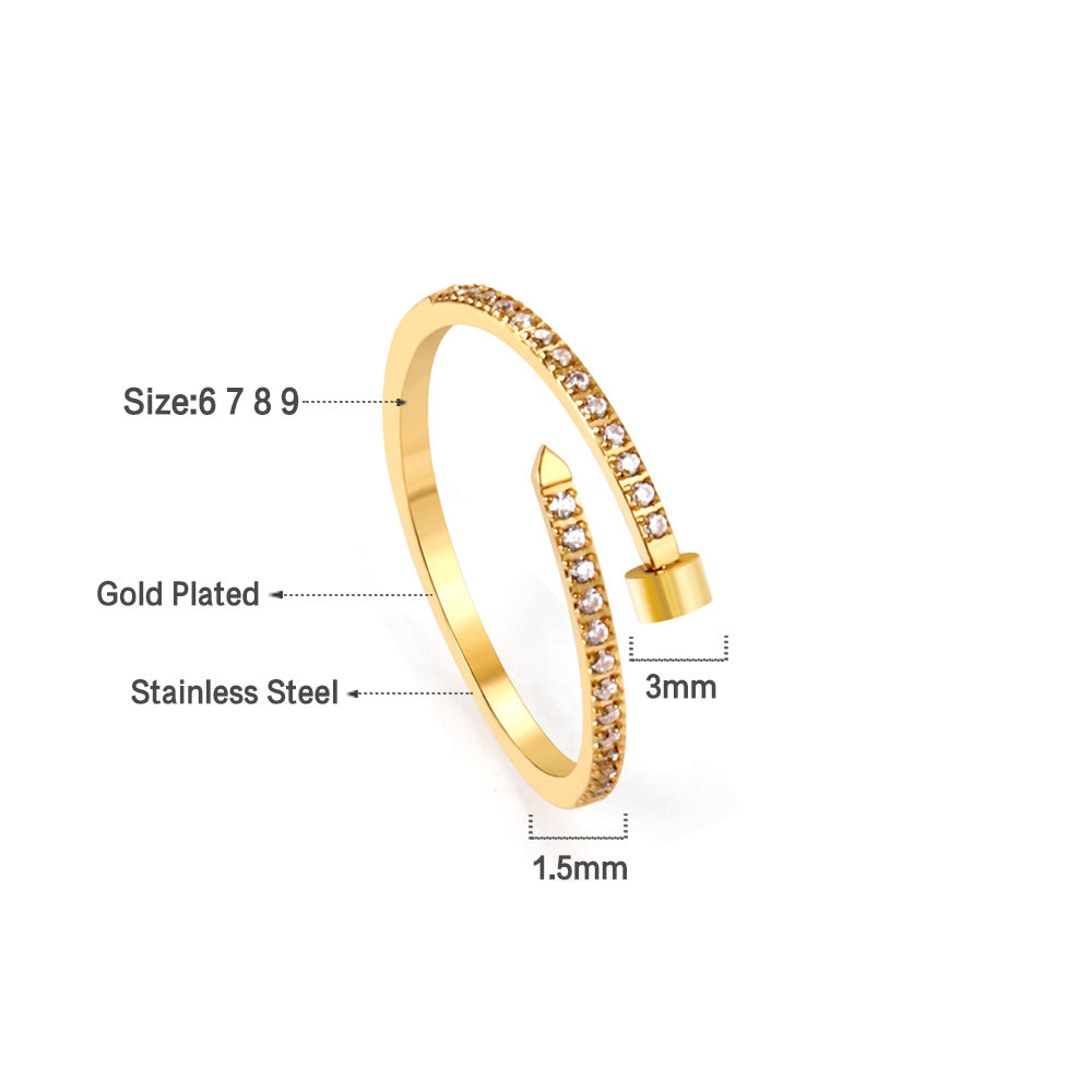 Gold Plated Premium Finger Ring