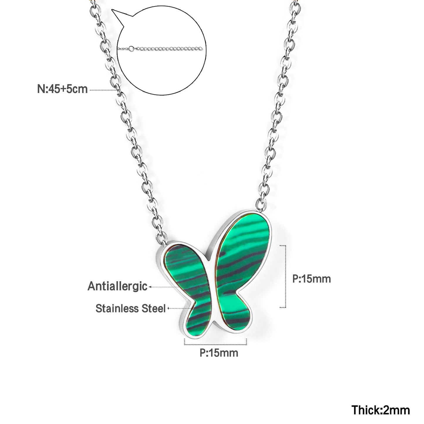 Butterfly Pendant Necklace