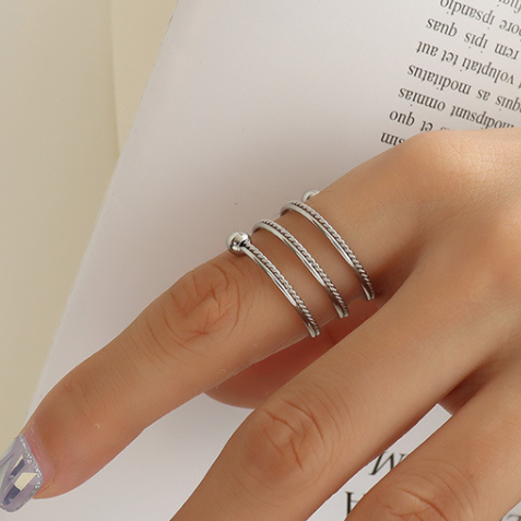 White Gold Plated Premium Finger Ring